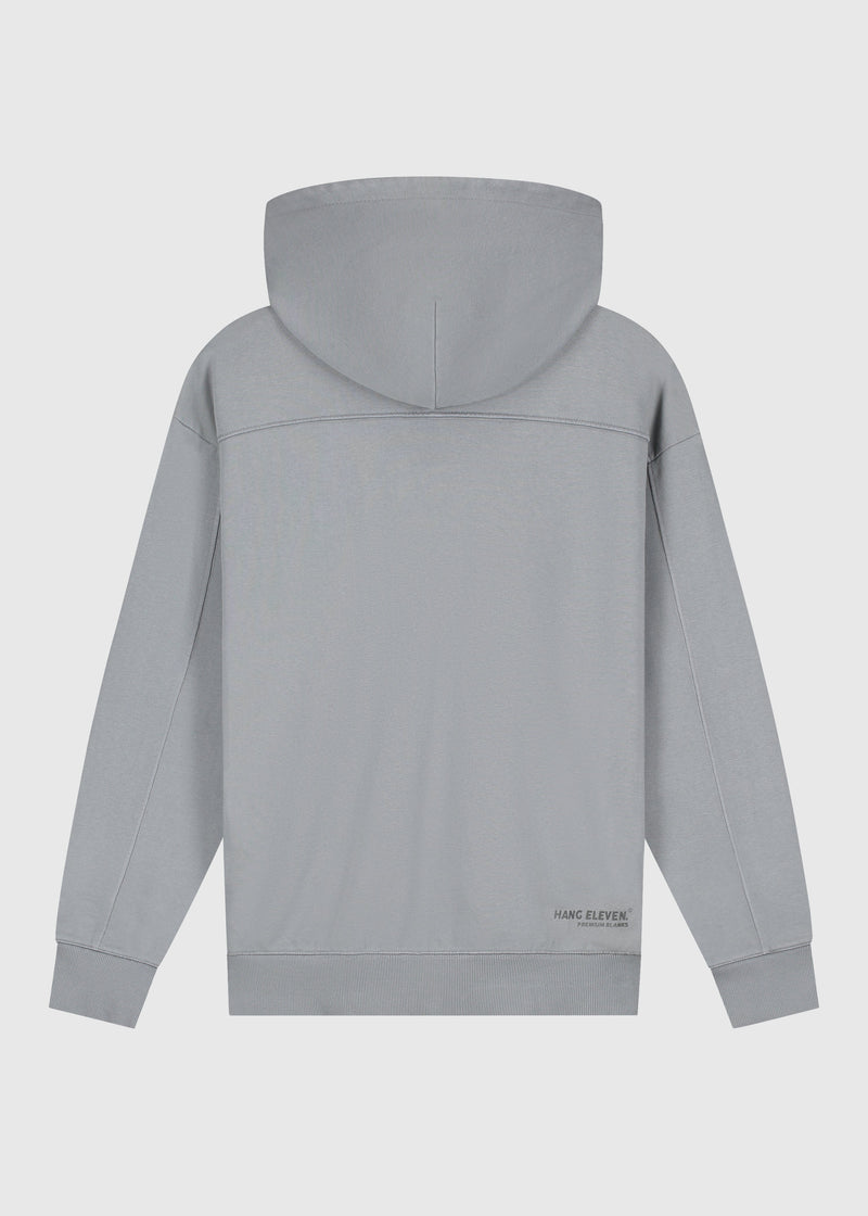 Sweat À Capuche Premium Blanks Full Zip - Washed Grey