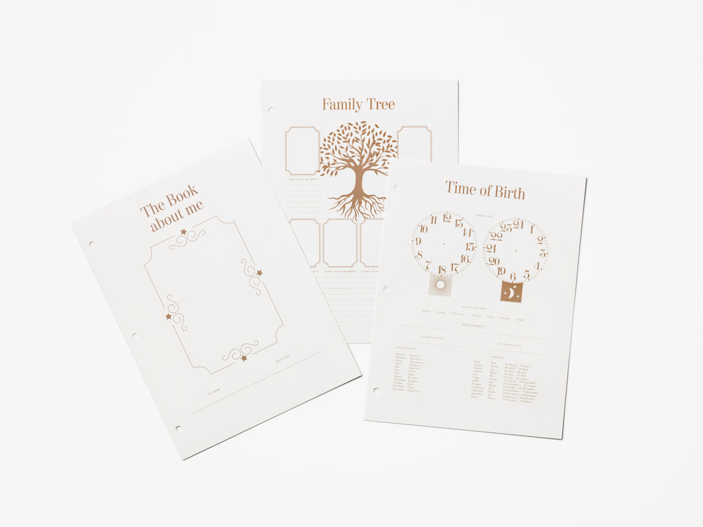 Baby Album Insert Paper - My First Year