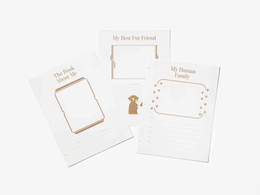 Insert Paper for Dog Photo Album - La Vie D'Un Chien