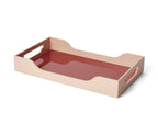 Plateau Laqué Printworks L - Marron/Rose