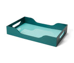 Plateau Laqué Printworks M - Turquoise/Vert