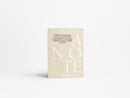 Notebook - Just A Note, Beige