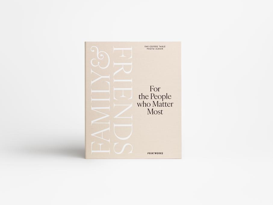 Photo Album - Family And Friends, Beige