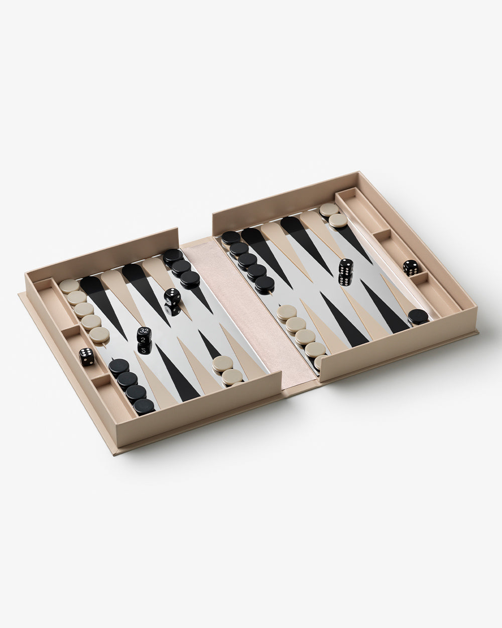 Art Of Backgammon Mirror - Beige/Clear