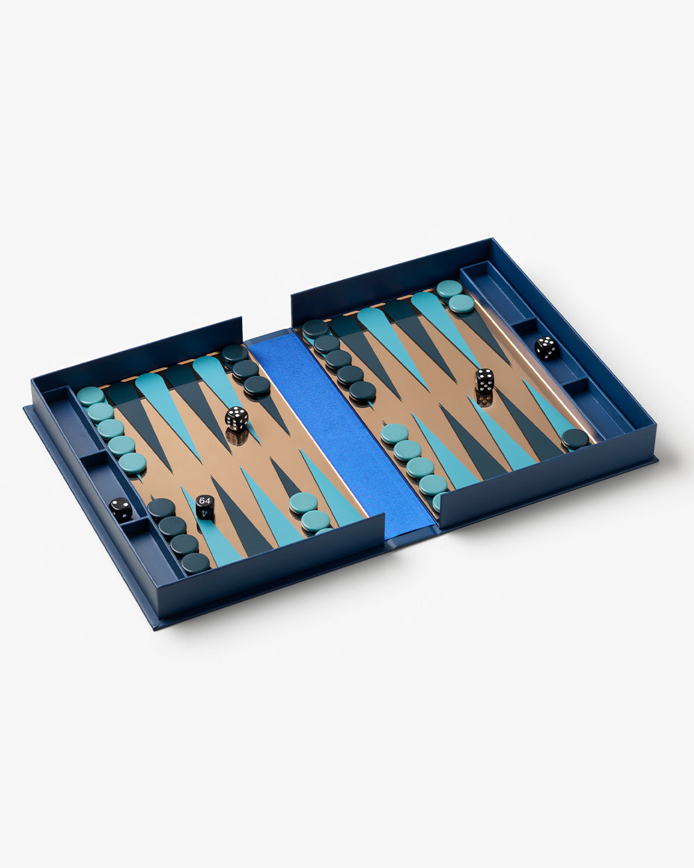 Art Of Backgammon Mirror - Dark Blue/Copper
