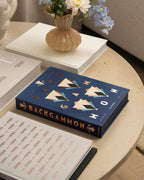 Art Of Backgammon Mirror - Dark Blue/Copper