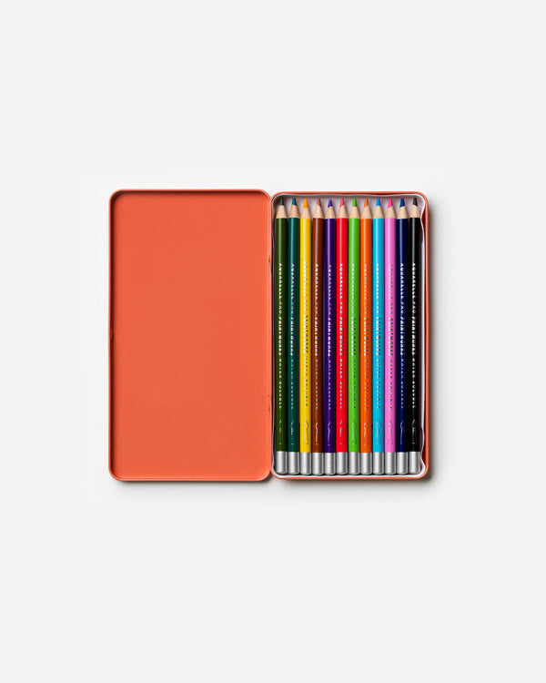 12 Lápices De Colores - Acuarela