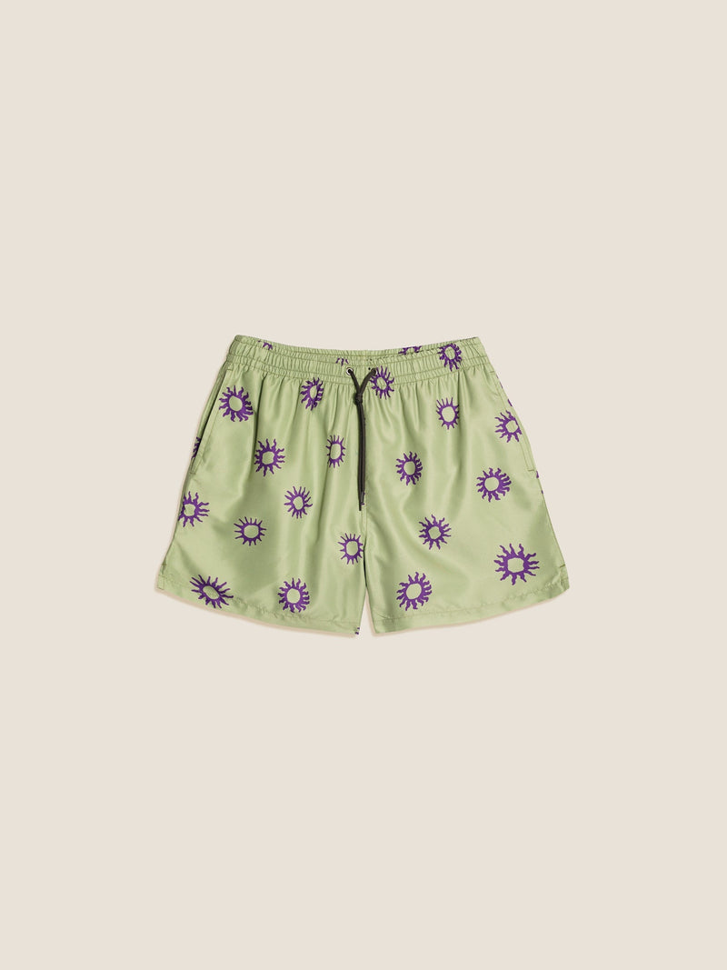 Short De Bain Homme Green Sun