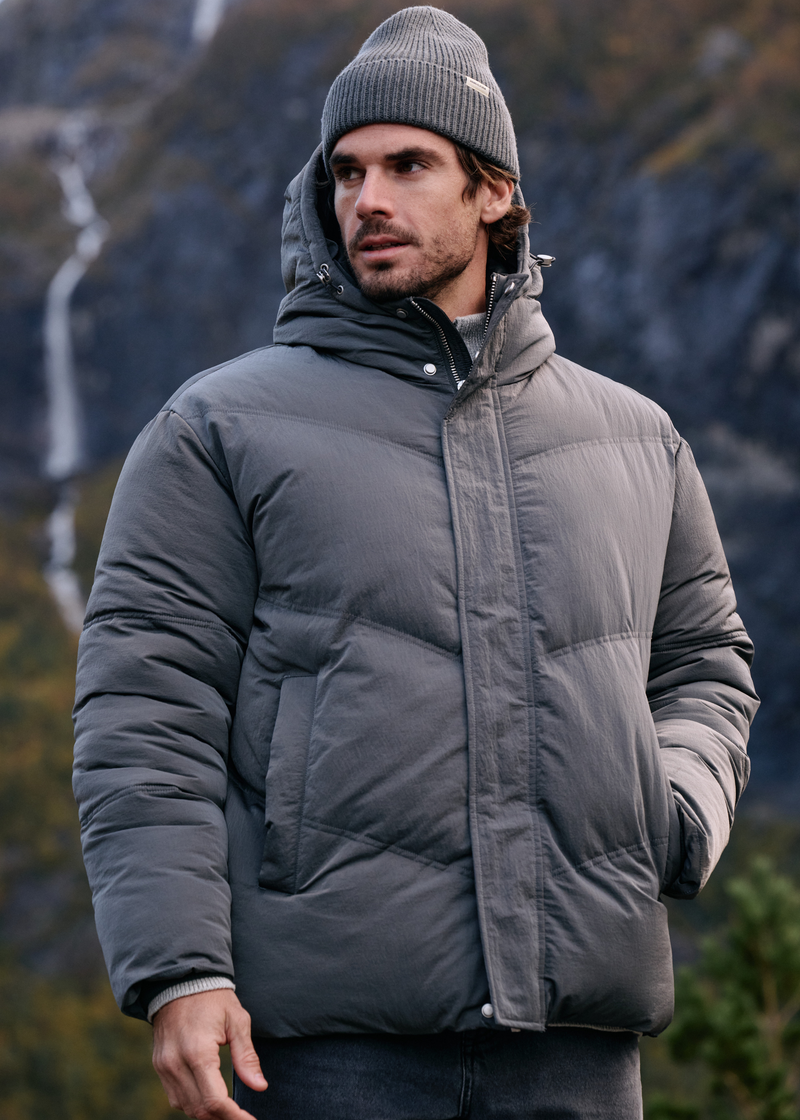 Veste Hooded Puffer - Grey