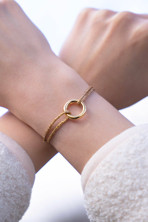 Bracelet Pulsion - Or Pailleté