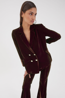 Veste Icon Velours Marron