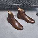 Combat Boots L'Homme Inconscient Cuir Marron