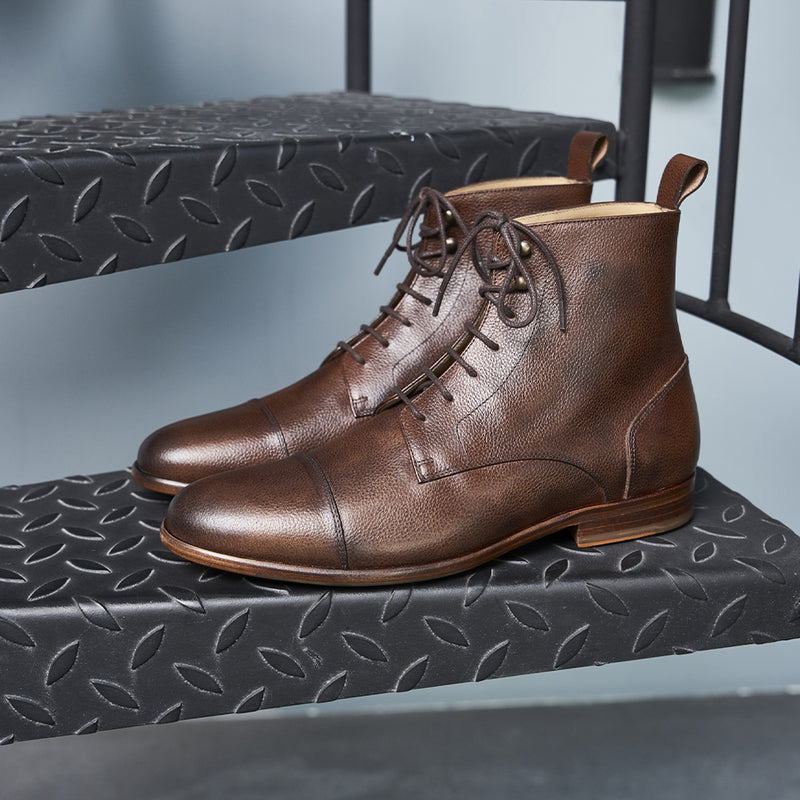 Combat Boots L'Homme Inconscient Cuir Marron