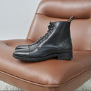 Combat Boots L'Homme Inconscient Cuir Noir