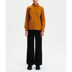 Camisa de manga larga - Marrón dorado - Mujer