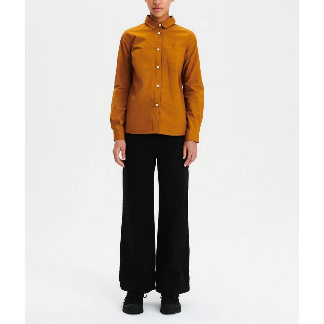 Camisa de manga larga - Marrón dorado - Mujer
