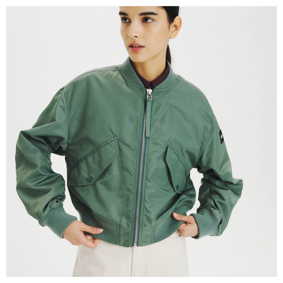 Parka - Verde grigio - Donna