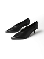 Follow The City Lights Court Shoes - Black