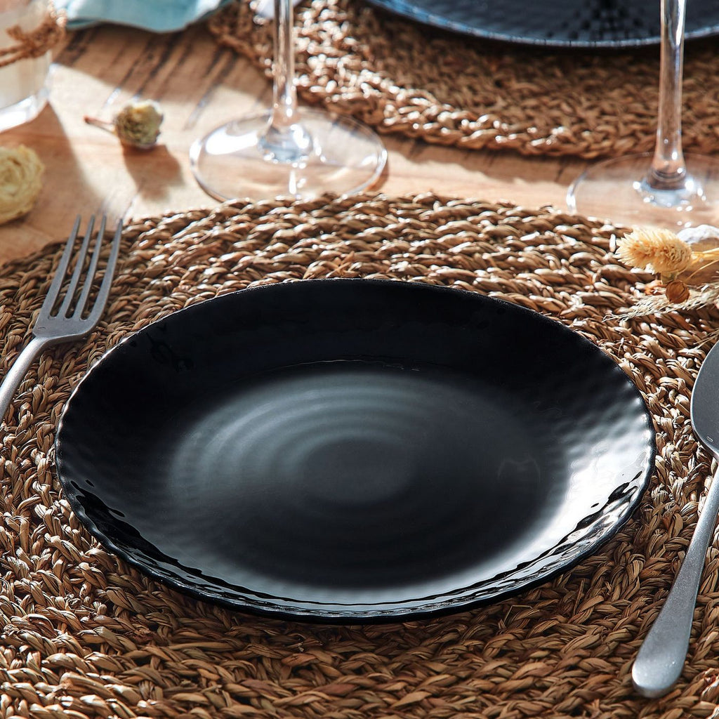 Pampille - 6 Assiettes À Dessert - Noir - 19Cm - Luminarc