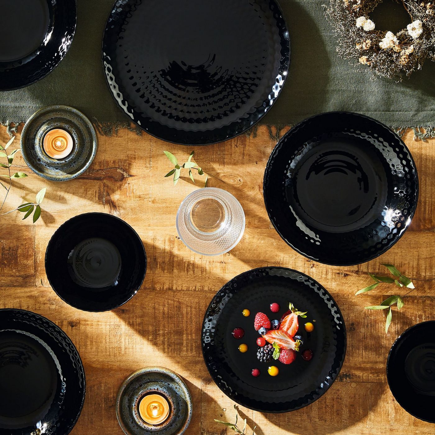 Pampille - 6 Coupelles - Noir - 13Cm - Luminarc