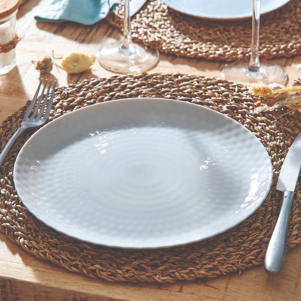 Pampille - 6 Assiettes Plates - Gris - 25Cm - Luminarc