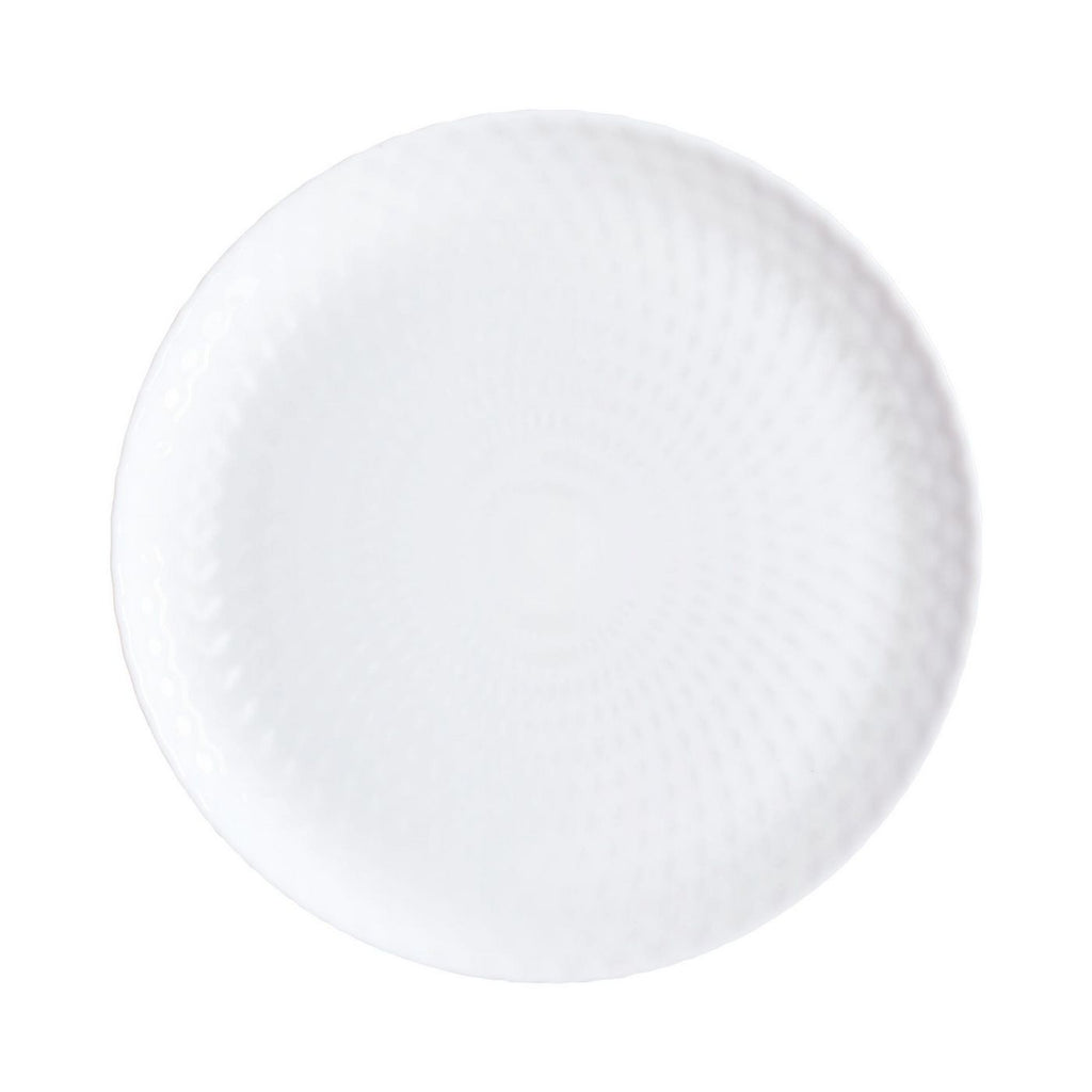Pampille - 6 Assiettes Plates - Blanc - 25Cm - Luminarc