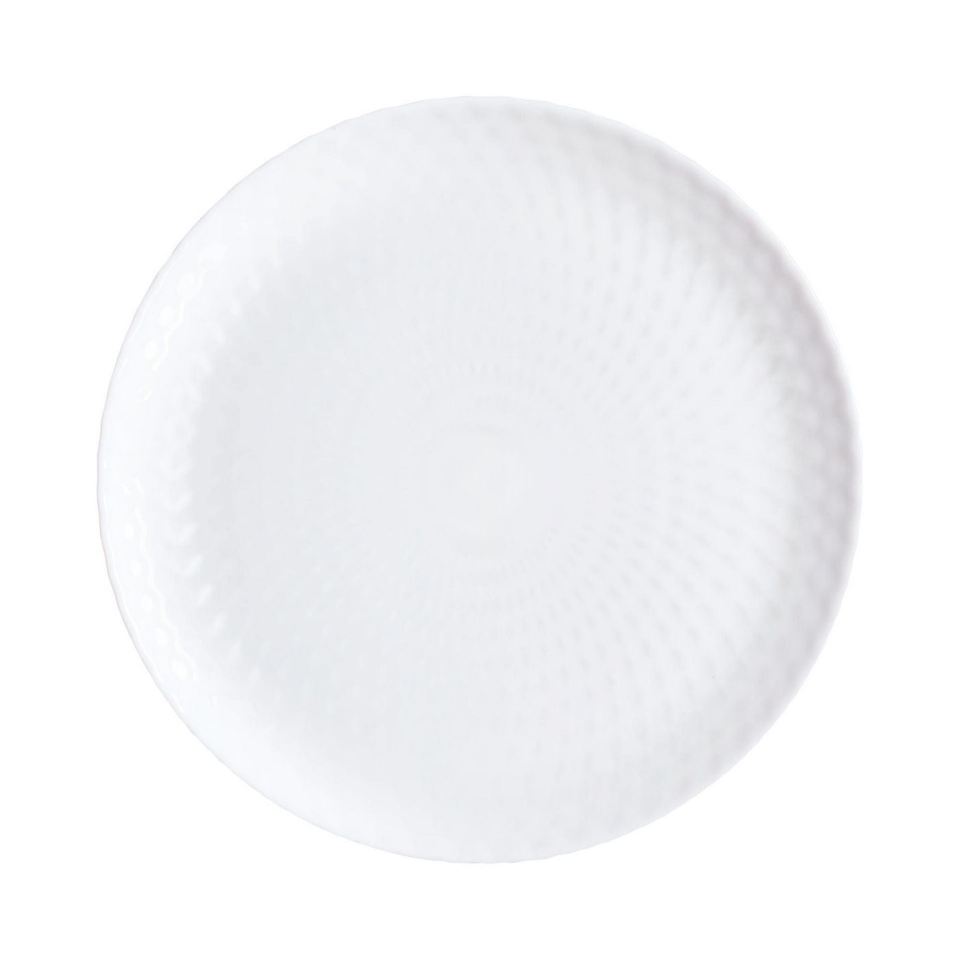 Pampille - 6 Assiettes Plates - Blanc - 25Cm - Luminarc