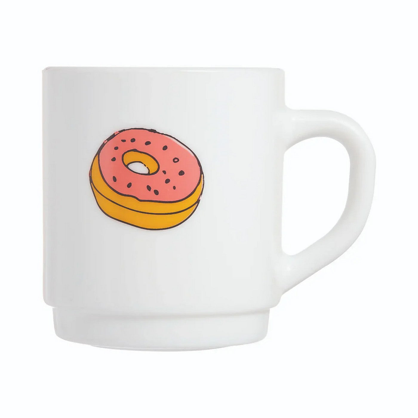 Pop Gourmandise - 6 Mugs Donut - Blanc - 29Cl - Luminarc