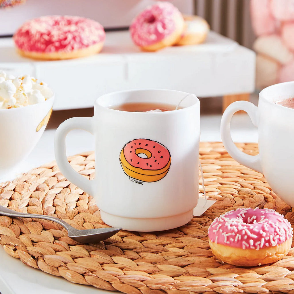 Pop Gourmandise - 6 Mugs Donut - Blanc - 29Cl - Luminarc