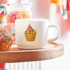Pop Gourmandise - 6 Cupcake Mugs - White - 22 cl - Luminarc