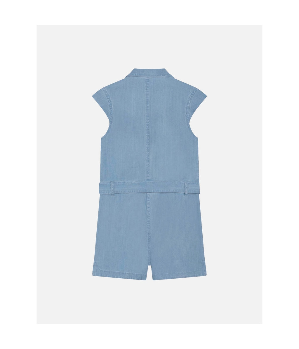 Tuta corta - Denim schiarito - Bambino