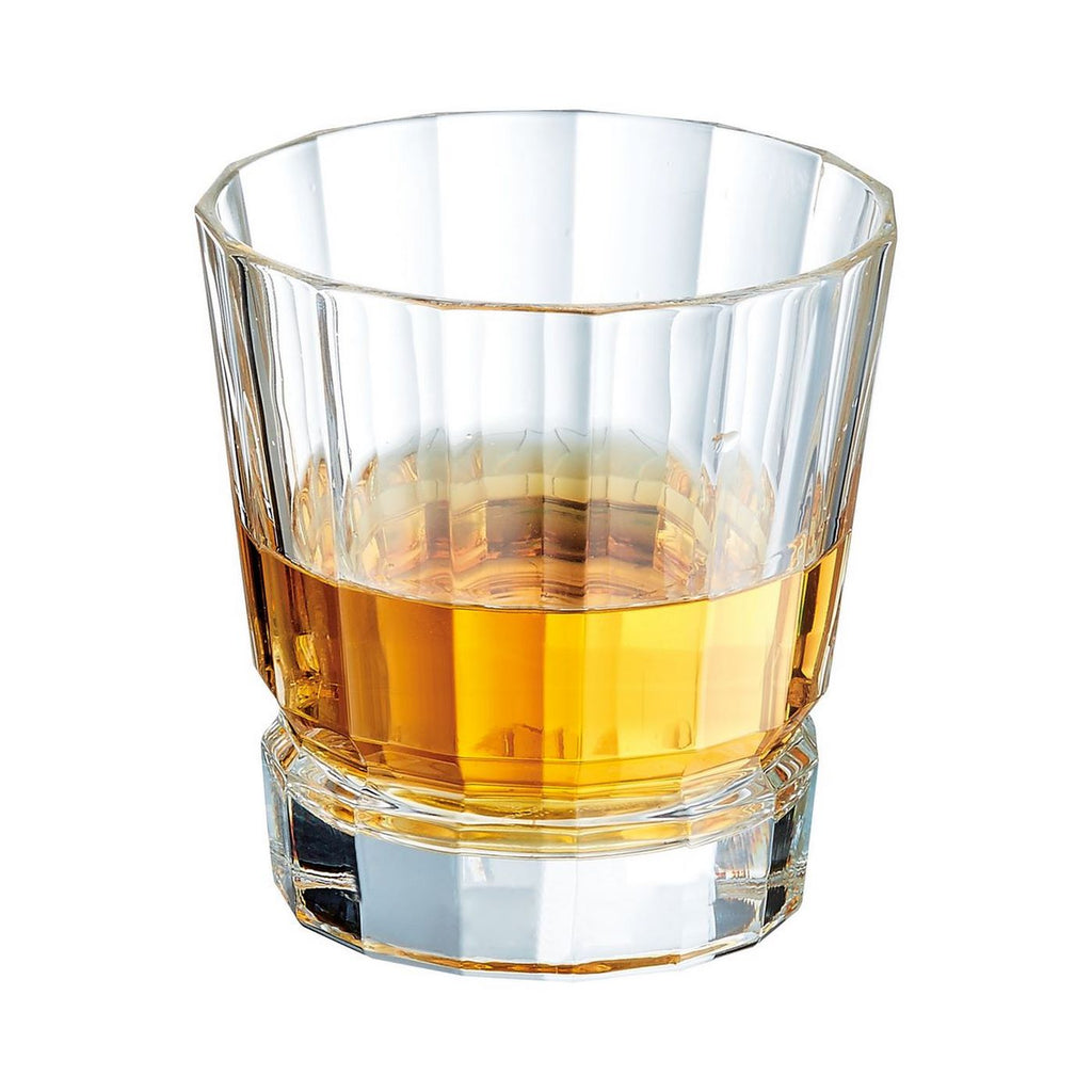 Macassar - 6 Vasos De Agua - Vidrio Ultratransparente Con Diseño Vintage - 32 cl - Cristal D'Arques