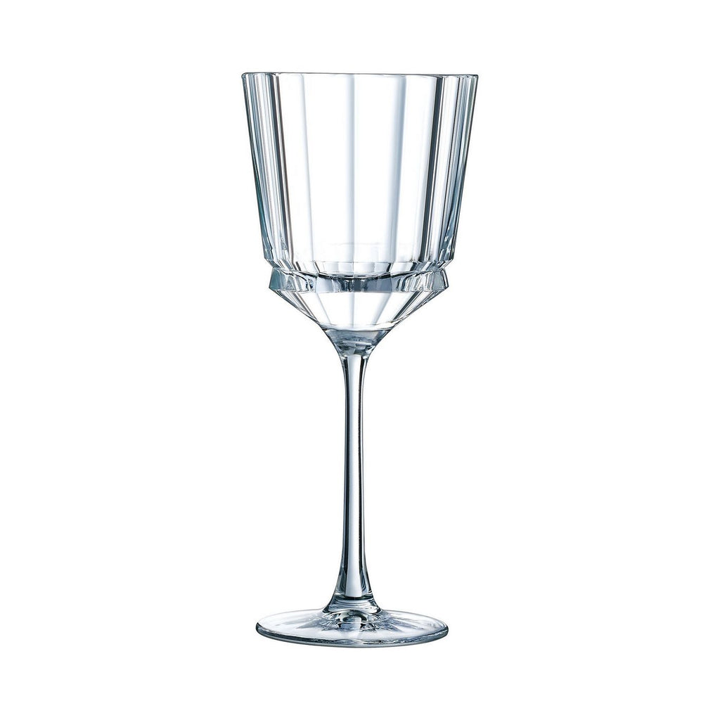 Macassar - 6 copas de mesa - Vidrio ultratransparente de diseño vintage - 25 cl - Cristal D'Arques