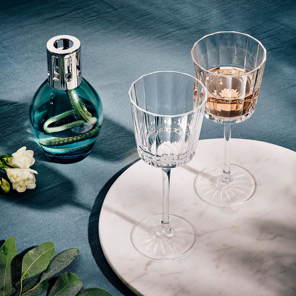 Macassar - 6 copas de mesa - Vidrio ultratransparente de diseño vintage - 25 cl - Cristal D'Arques