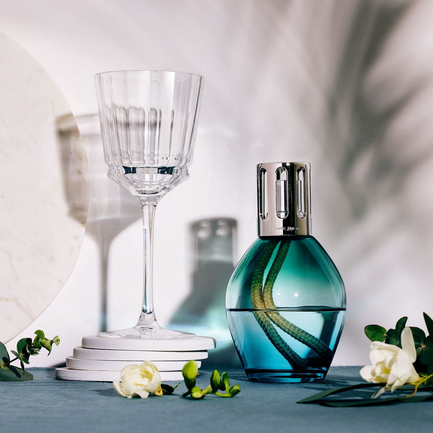 Macassar - 6 copas de mesa - Vidrio ultratransparente de diseño vintage - 25 cl - Cristal D'Arques