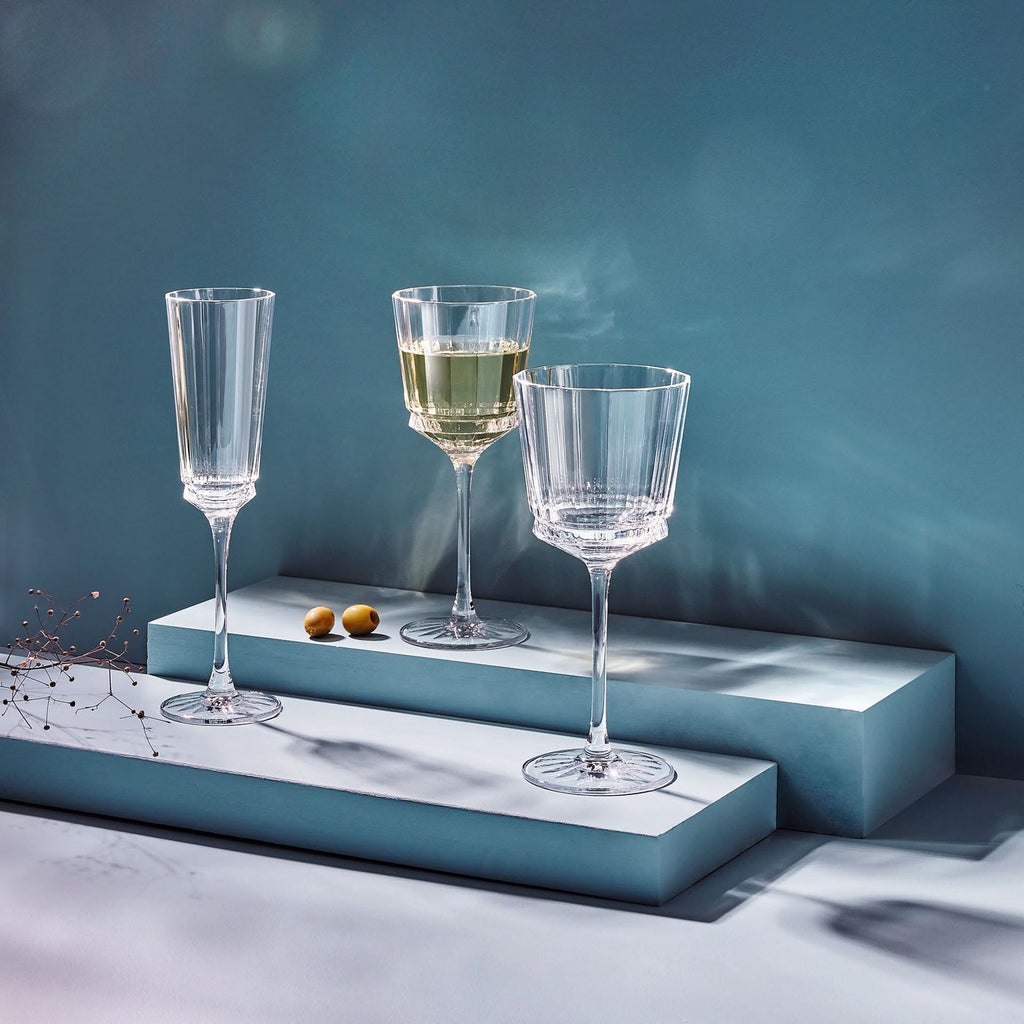 Macassar - 6 copas - Vidrio ultratransparente de diseño vintage - 35 cl - Cristal D'Arques