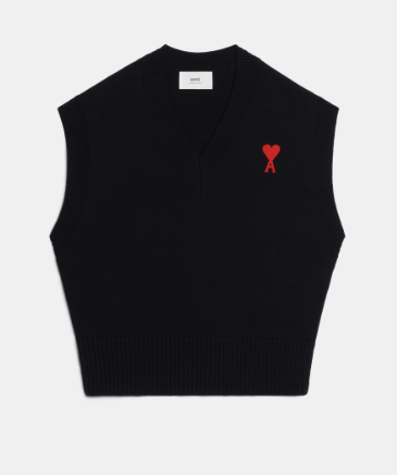 Mouwloos vest - Ami Paris - Zwart