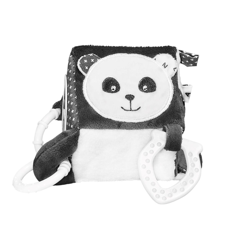 Cube D'Activités En Velours Gris