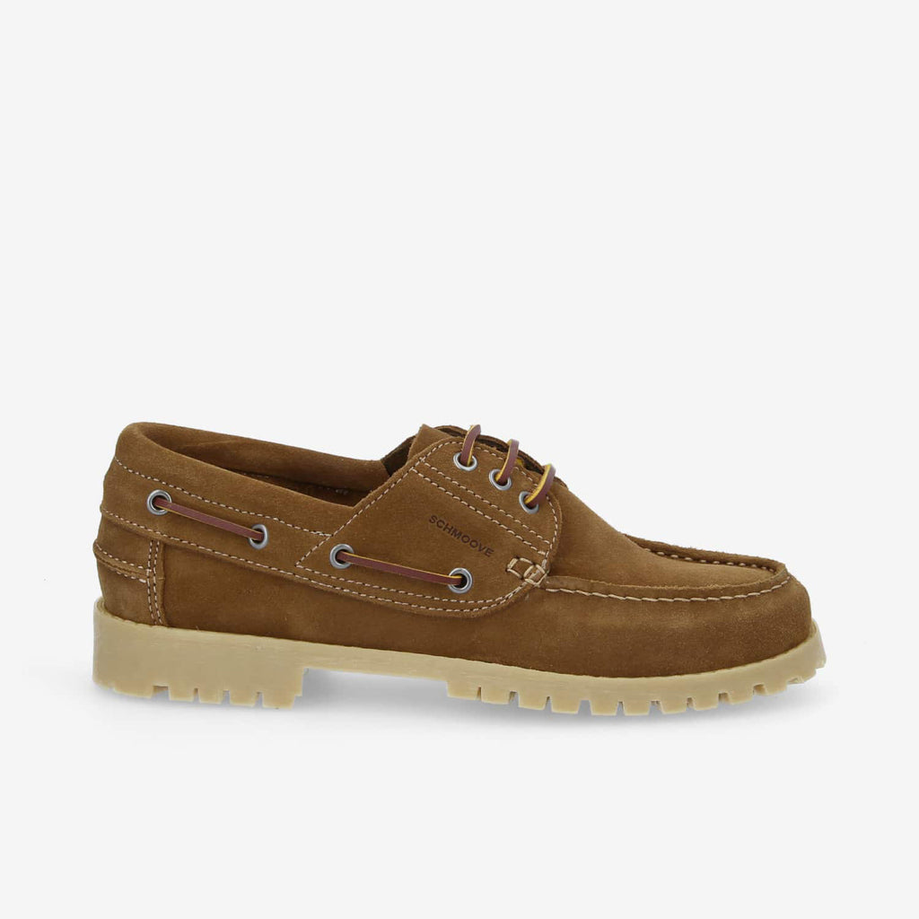 Newquay Boat M - Suede - Light Brown