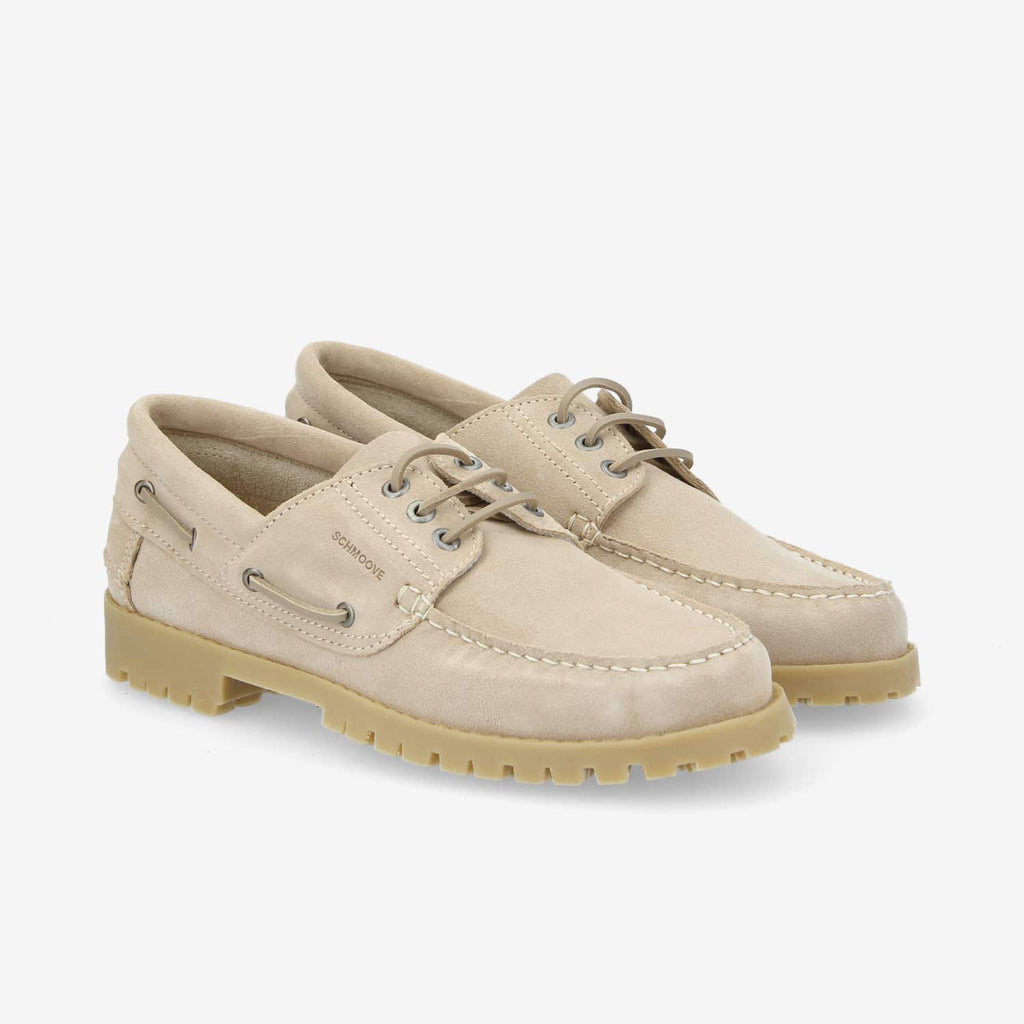 Newquay Boat M - Suede - Natural