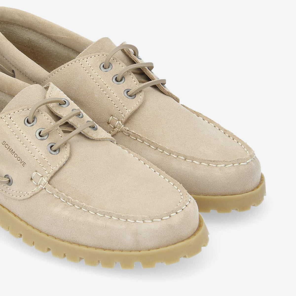 Newquay Boat M - Suede - Natural