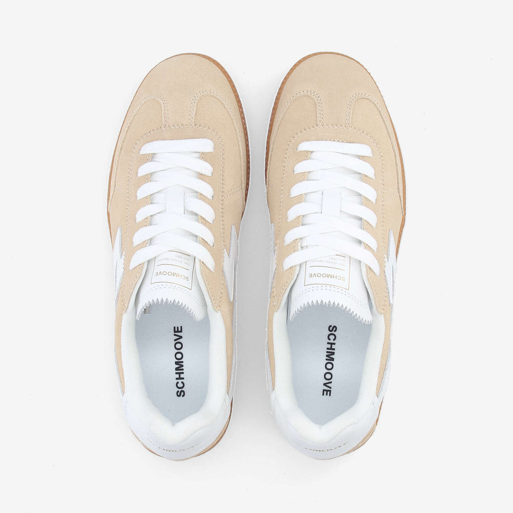 Sheffield Jogger M - Suede/Nappa - Beige/White