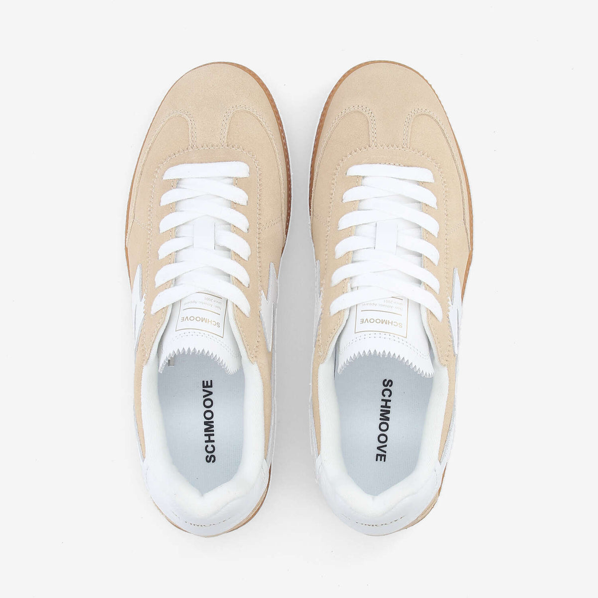 Sheffield Jogger M - Suede/Nappa - Beige/White