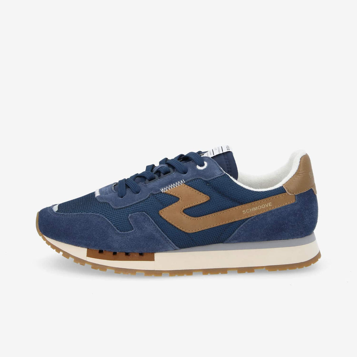 Athene Runner M - Suede/Knit/Nub. - Navy/Navy/Taupe