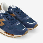 Athene Runner M - Suede/Knit/Nub. - Navy/Navy/Taupe