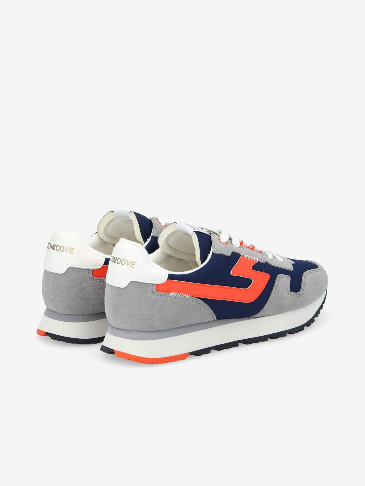 Athene Runner M - Suede/Nyl/Nappa - L.Grey/Navy/Orange