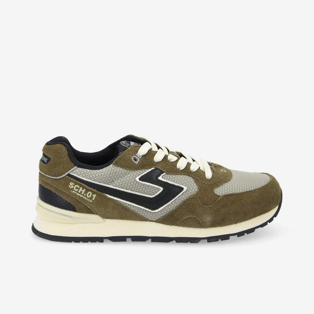 Cape Code Runner M - H.Sde/Mesh/Nap. - Olive/Grey/Black