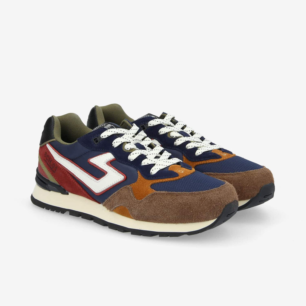 Cape Code Runner M - Suede/Nylon/Sde - Brown/Navy/Bordo