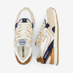 Cape Code Runner M - Suede/Nylon/Sde - Beige/Offwhite/Denim