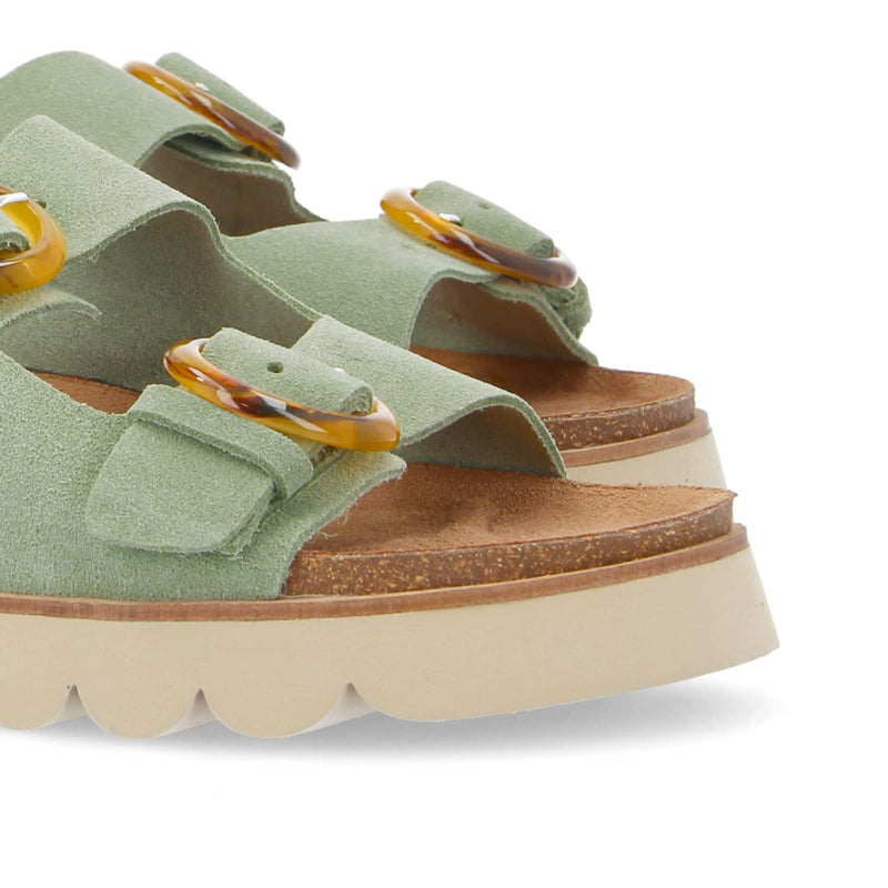 Mules Sandy - Vert